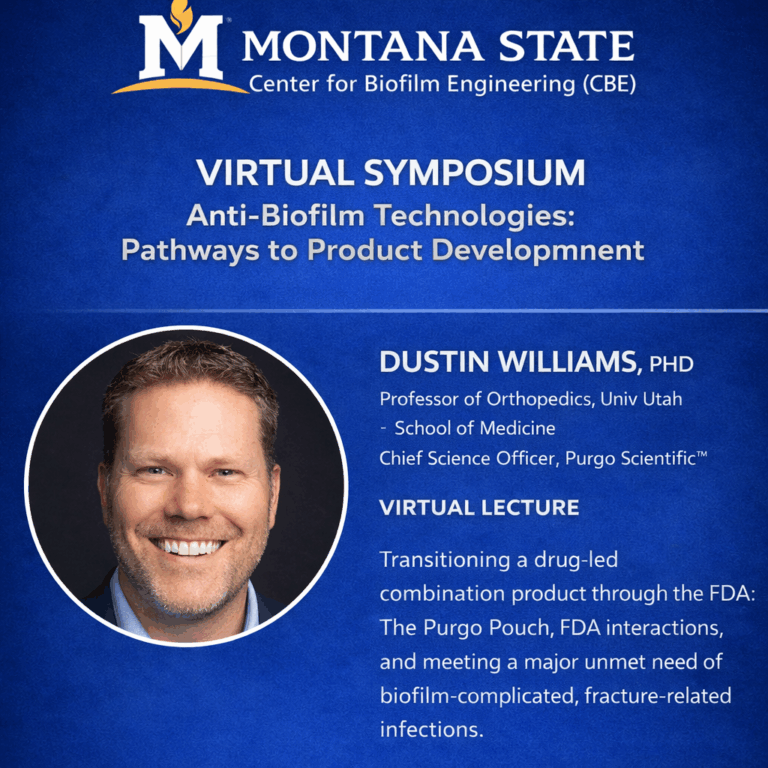 Purgo CSO to Present at Montana State University’s Center for Biofilm Engineering Virtual Symposium